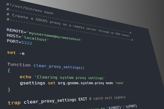 Super simple internet proxy script for Ubuntu users | Robert Taylor