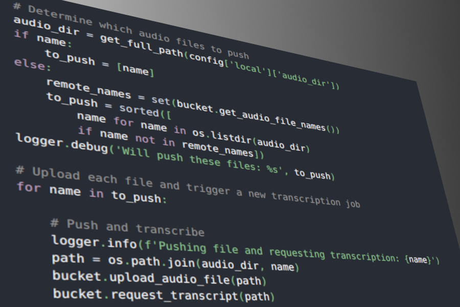 Picture for "Transform Speech to Text with Python and AWS"